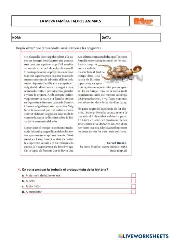 La meva família i altres animals