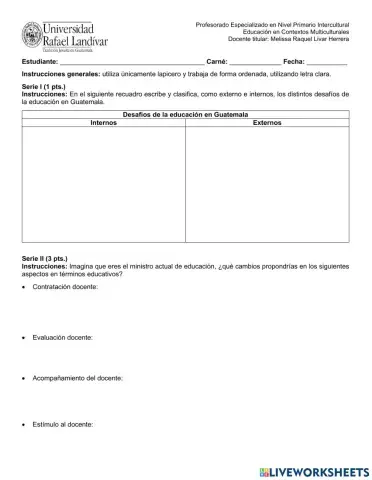 Desafíos de la educación