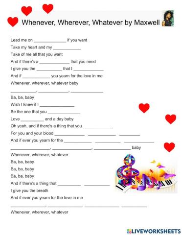 Whenever Wherever Whatever by Maxwell