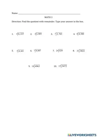 Division with Remainder