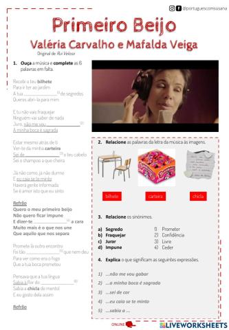 Primeiro Beijo (Original de Rui Veloso)