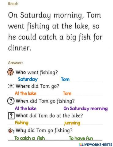 Reading comprehension