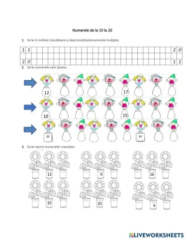 Evaluare formativă - Numerele naturale 0-31