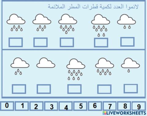 - معلمة الدمج ايمان القضماني - عدد وكمية فصل الشتاء