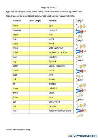 Irregular verbs