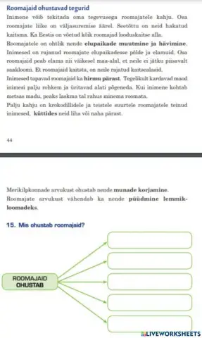 Roomajaid ohustavad tegurid