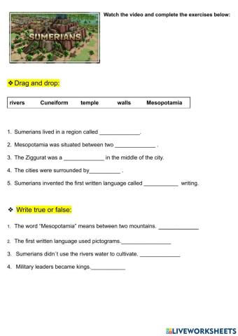 Ancient times-sumerians