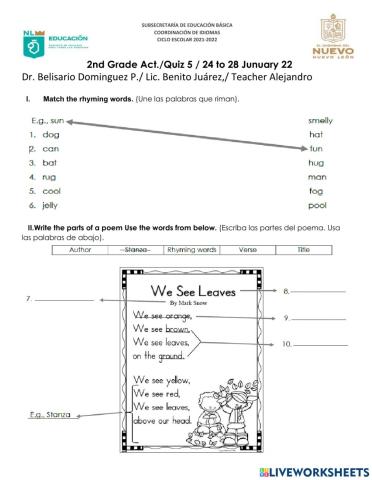 2nd grade act-quiz 5-24 to 28 ene 22.