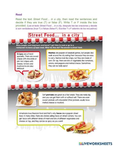 Street Food… in a city