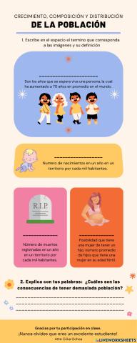 Crecimiento, composición y distribución de la población
