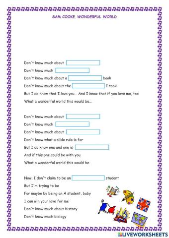 Sam Cooke song: Wonderful World