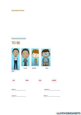 Describing people