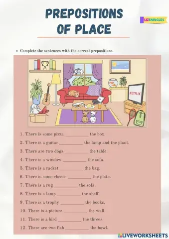 Prepositions of place