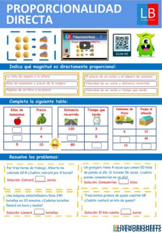 Proporcionalidad directa