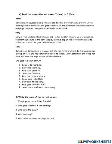 Reading Comprehension