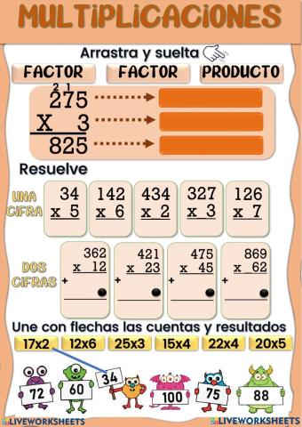 Multiplicaciones de 2 cifras