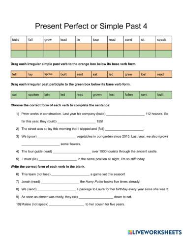Present Perfect v. Simple Past 04