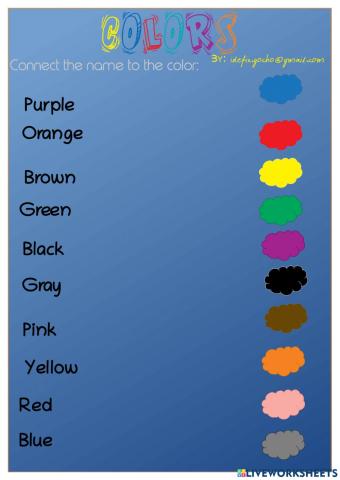 Colors in English