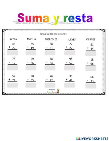 Suma  y  resta