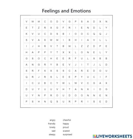 Feelings and Emotions