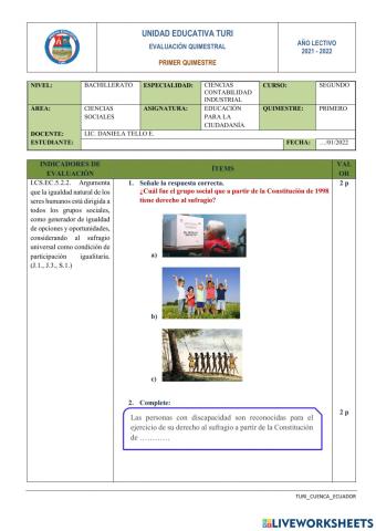 Educación para la Ciudadanía