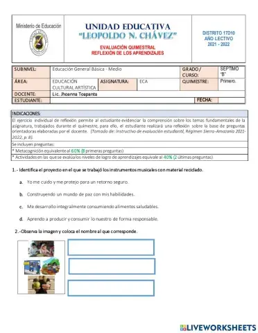 Educación cultural y artística