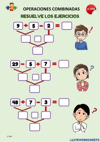 Operaciones combinadas - Suma y resta