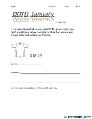 QOTD January 27 and 28 Unit 5