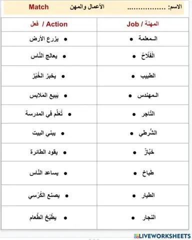 الأعمال والمهن - Careers