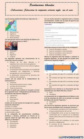 Revoluciones liberales