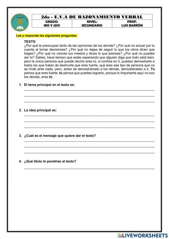 Estructura del texto