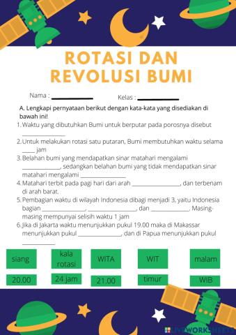 Rotasi dan revolusi bumi