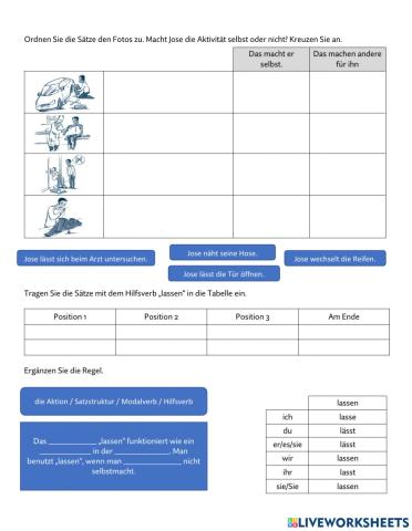 Das Hilfsverb lassen