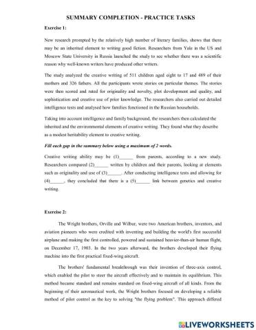 Ielts reading- summary completion