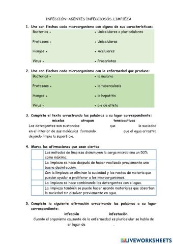 INFECCIÓN Y LIMPIEZA