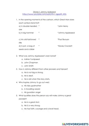 Disney's Johnny Appleseed