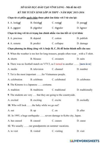 TA9 - De thi tot nghiep - 30