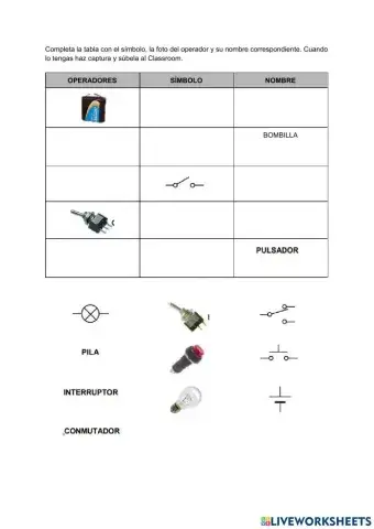 Ficha 1 símbolos eléctricos