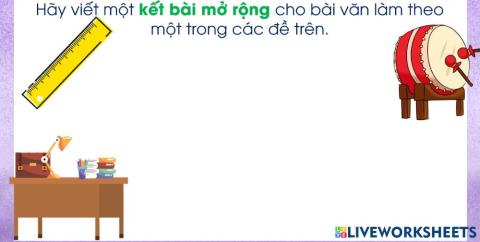 LT xây dựng kết bài