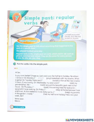 Past simple.regular verbs