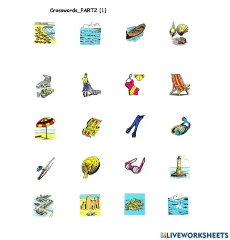 At the seaside 1 Crosswords part2