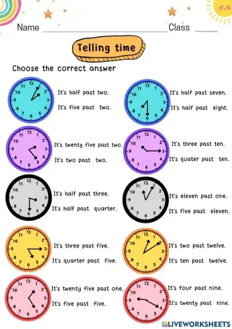 Telling time