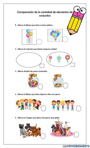 Comparación de elementos de un conjunto