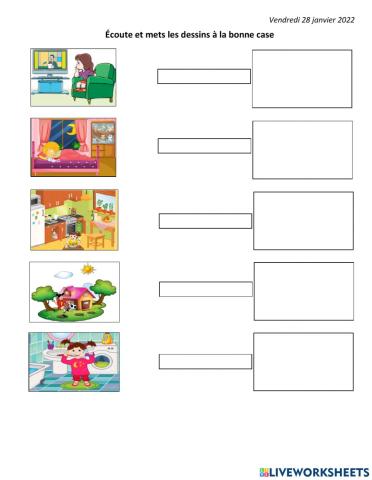 Les pièces de la maison