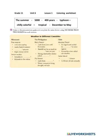 Listening Comprehension