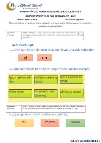 Evaluación