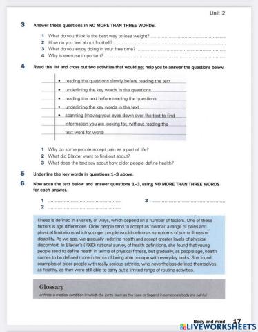 Get ready for IELTS Reading Unit 2.4