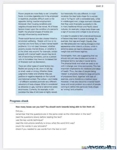 Unit 2.6 Get Ready for IELTS Reading A2