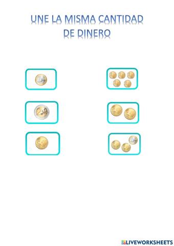 Equivalencias dinero