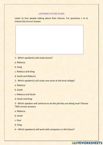 Listening future plans